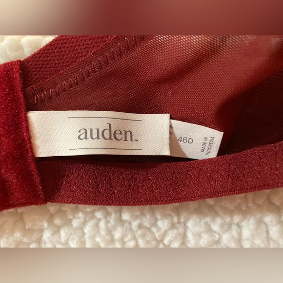 Auden 46D Elegant Lace Red Bra NWOT - Picture 5 of 6